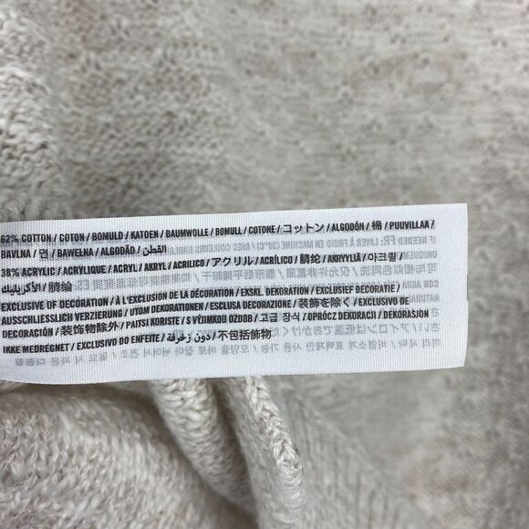 Hollister Sweater Womens Small Beige Cold Shoulder Scoop Neck Knit Casual - Picture 7 of 8